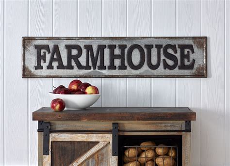 Metal Farmhouse Sign 